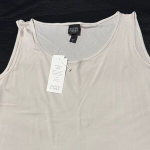 Eileen Fisher Women's Light Beige Tank Top